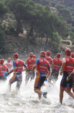 salida del SwimRun Comunidad de Madrid 2022